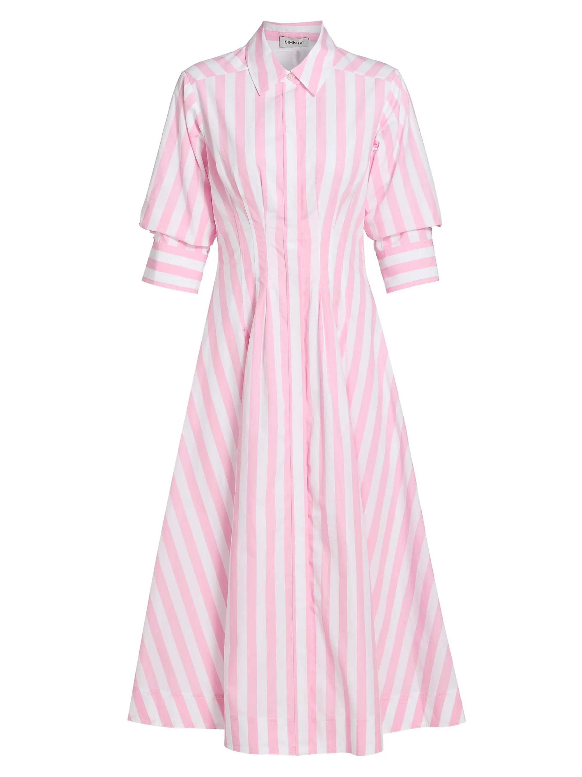 Jazz Striped Pintuck Midi-Dress | Saks Fifth Avenue
