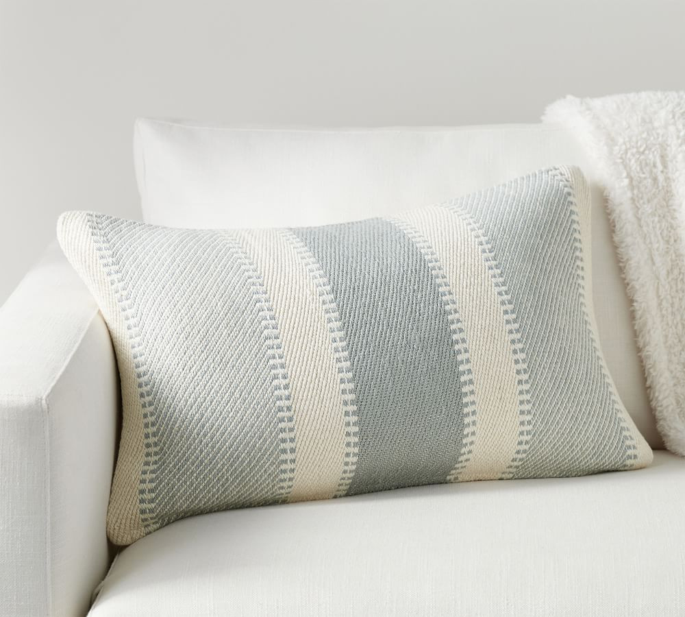 Arden Textured Lumbar Pillow Cover | Pottery Barn (US)