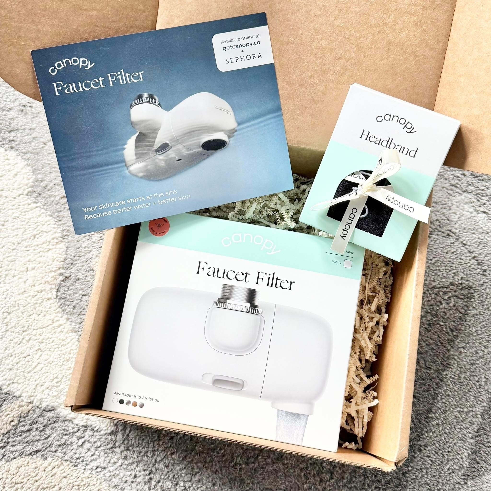 canopy
Faucet Filter
$124.00
- Skinthusiast favorite 
- Skin friendly water
- Cleaner, gentler water 
- User friendly install
- Rotating face fountain 
- 360 degree swivel spout
- Available in polished chrome, matte black, brushed nickel, brass, white & lavender 

free shipping on all orders

#LTKHome
