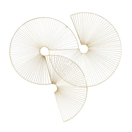 CosmoLiving by Cosmopolitan Cosmoliving By Cosmopolitan Gold Metal Contemporary Wall Decor 23 X 2... | Wayfair North America