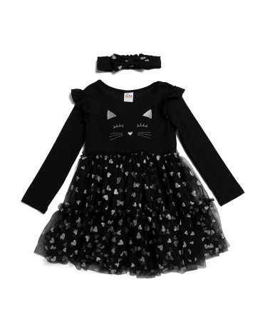 Little Girls Halloween Tutu Dress With Headband | TJ Maxx