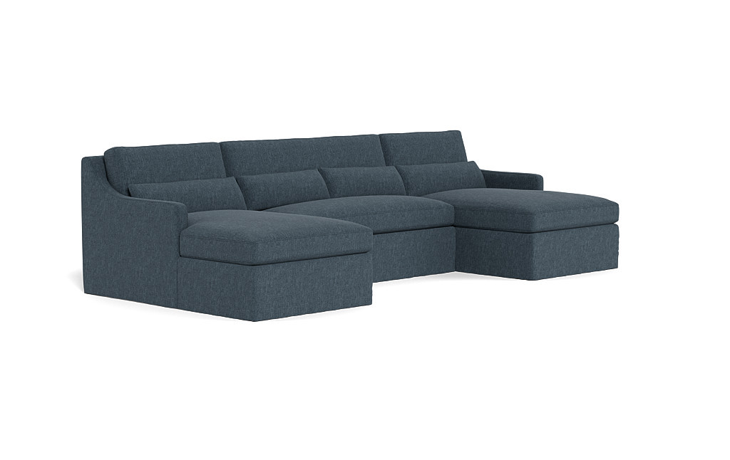 Ella Slipcovered 3-Piece 4-Seat U-Sectional | Interior Define