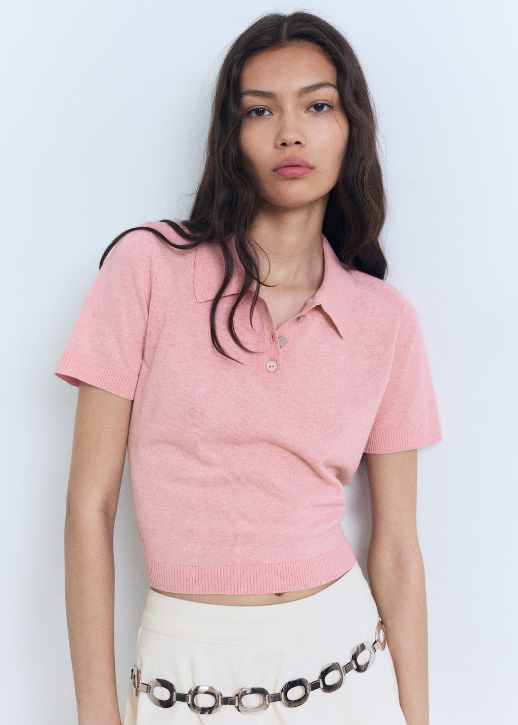 Knitted polo-neck sweater - Women | MANGO United Kingdom | MANGO (UK)