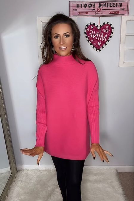 Sweater - Small
Leggings - Petite Medium

Amazon sweater, turtleneck sweater, faux leather leggings, crossbody purse bag pink sweater, Valentine’s Day, winter outfit 

#LTKSeasonal #LTKfindsunder50 #LTKstyletip