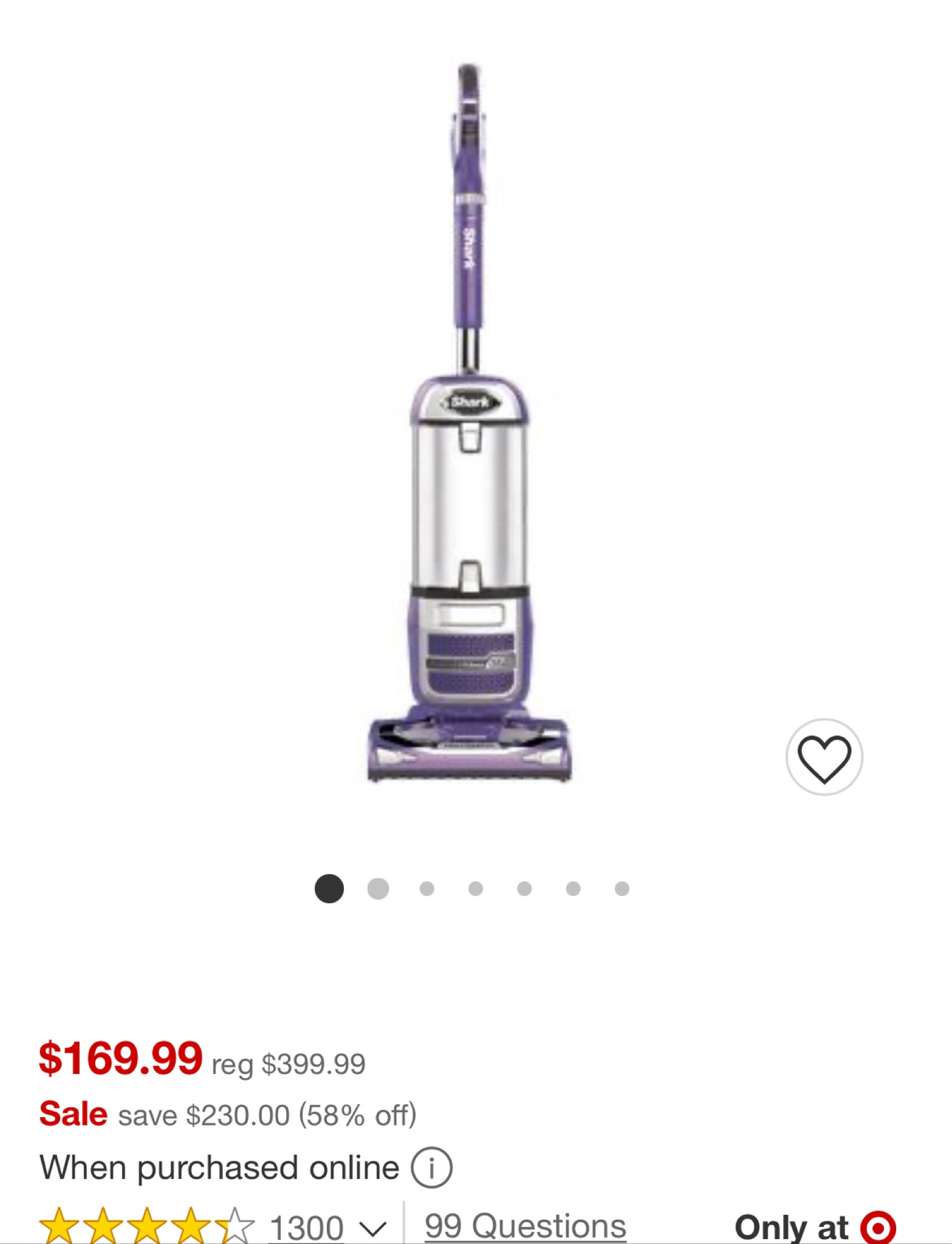 Shark upright vacuum on major sale! A great deal for a really amazing appliance with incredible reviews! 

#LTKCyberweek #LTKhome #LTKsalealert