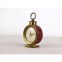 Lancel Alarm Clock, Swiss Brass Shelf Old Desk Antique Mechanical Clock | Etsy (US)