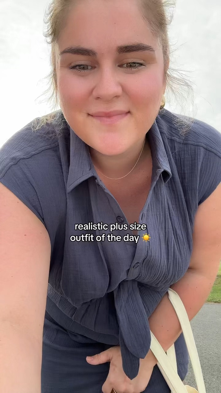 Summersalt shirt dress on a size 2x, currently on sale too!

#LTKVideo #LTKPlusSize