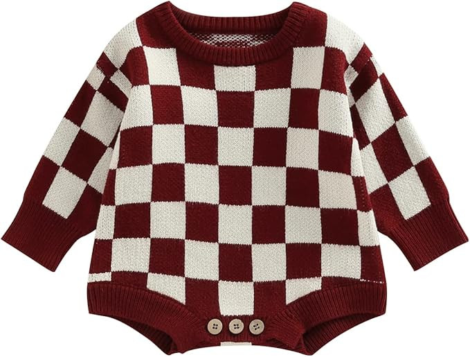 Toddler Baby Boy Girl Knit Sweater Romper Pullover Sweater Soft Warm Fall Winter Clothes Matching... | Amazon (US)