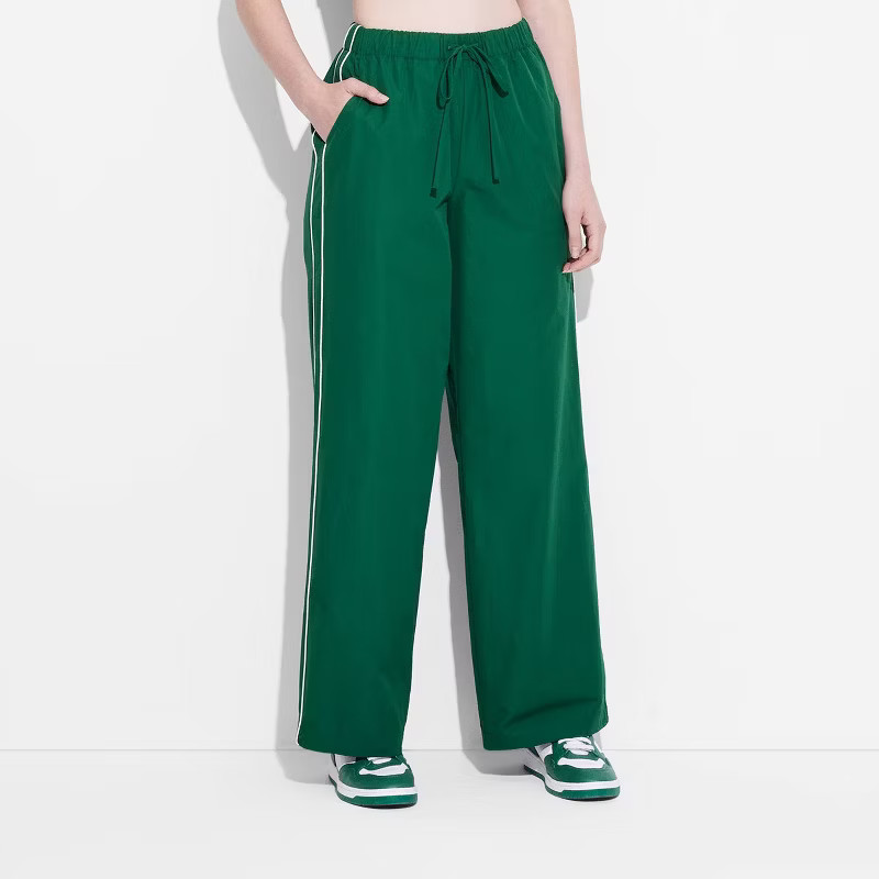 Women's Game Day Mid-Rise Wide Leg Track Pants - Wild Fable™ | Target