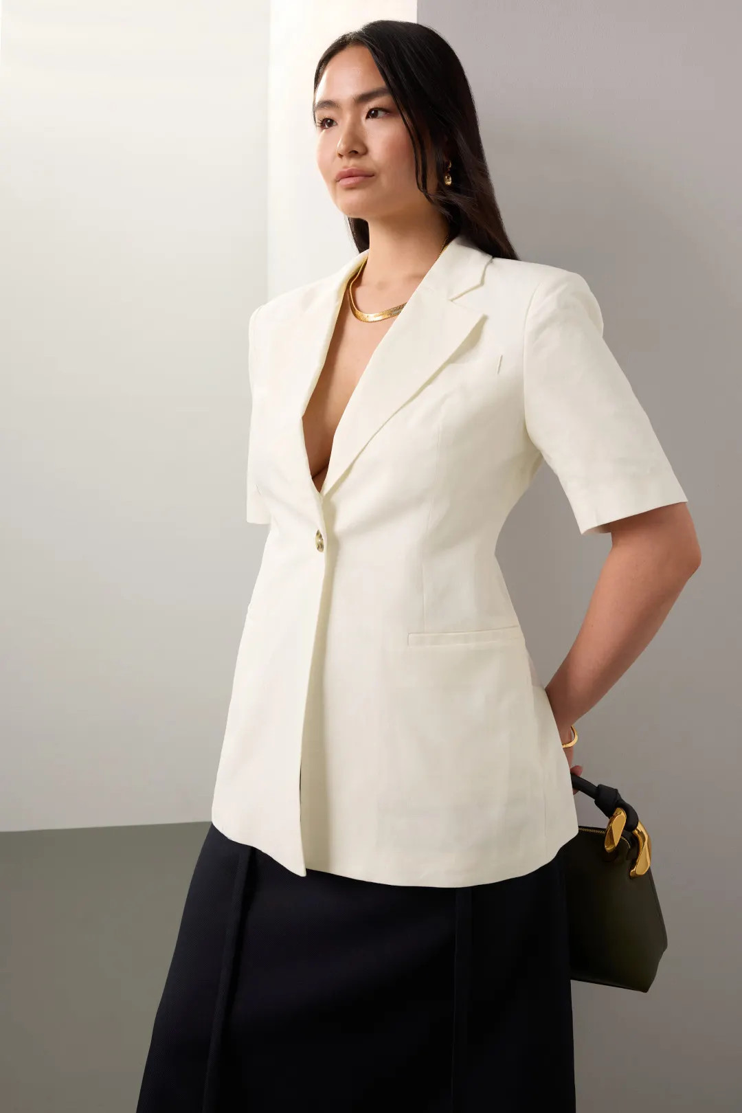 Short Sleeve Linen Blazer | Rent the Runway