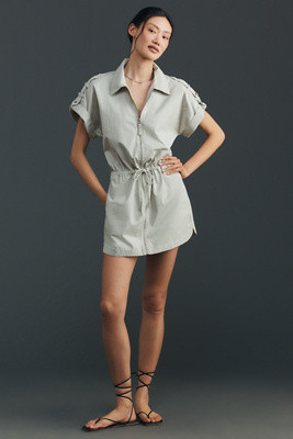 Pistola Meg Short-Sleeve Zip-Front Dress | Anthropologie (US)