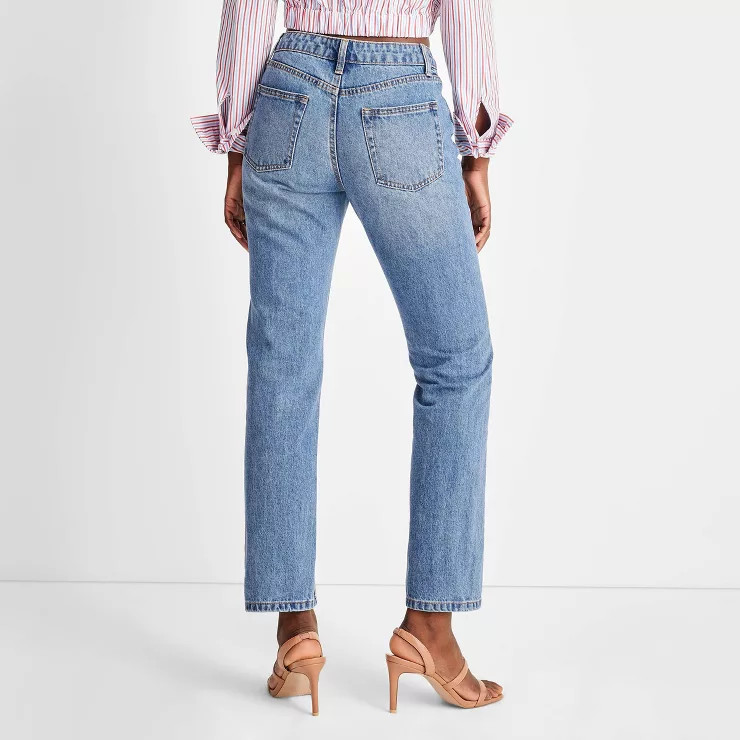 Women's High-Rise Faded Boyfriend Jeans - Future Collective™ with Kahlana Barfield Brown Medium... | Target