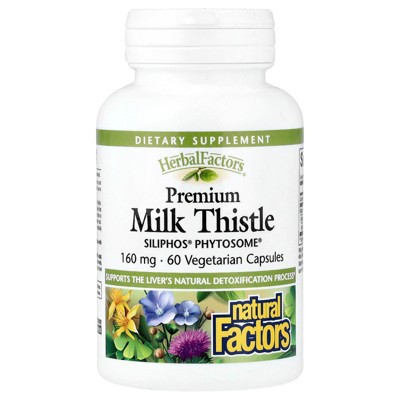 Natural Factors Herbal Factors®, Premium Milk Thistle, 160 mg, 60 Vegetarian Capsules | Target