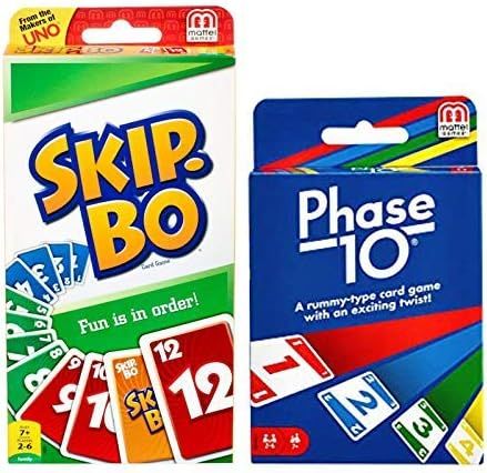 Mattel Phase 10 Card Game with Skip-Bo Card Game | Amazon (US)