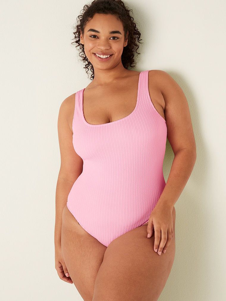 Crinkle Scoop One Piece Swimsuit - PINK | Victoria's Secret (US / CA )