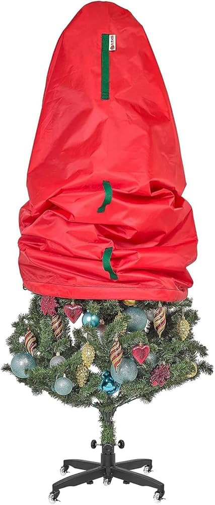 Upright Christmas Tree Storage Bag - Holiday Tree Cover for Christmas Trees or Topiary Trees - Du... | Amazon (US)