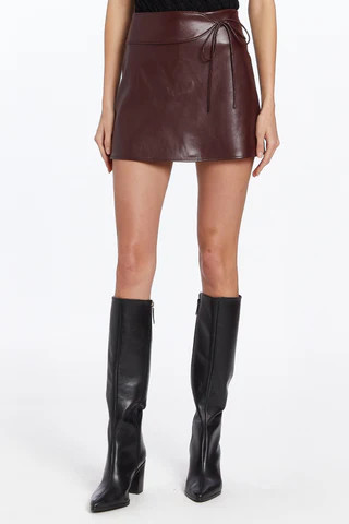 Amanda Uprichard Mila Skort in Russet - Size M | Amanda Uprichard