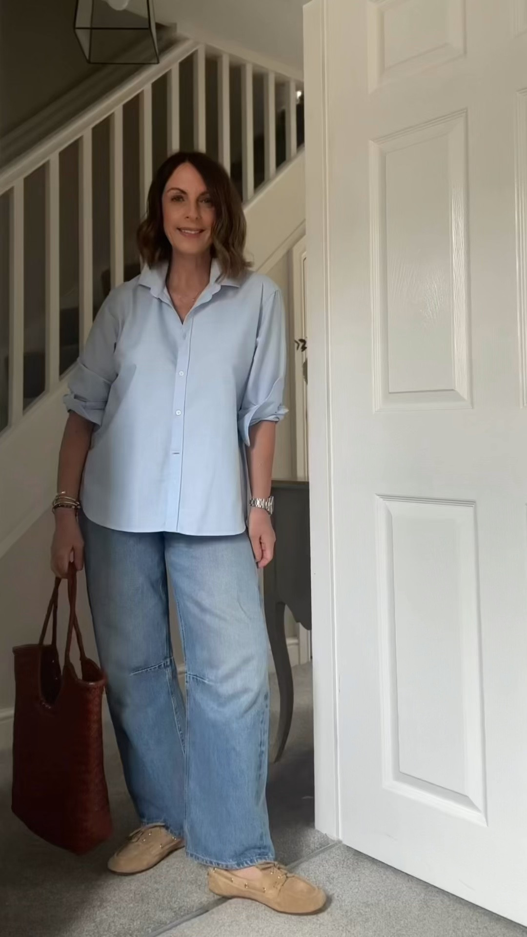My uniform shirt & jeans

#LTKstyletip #LTKover50style