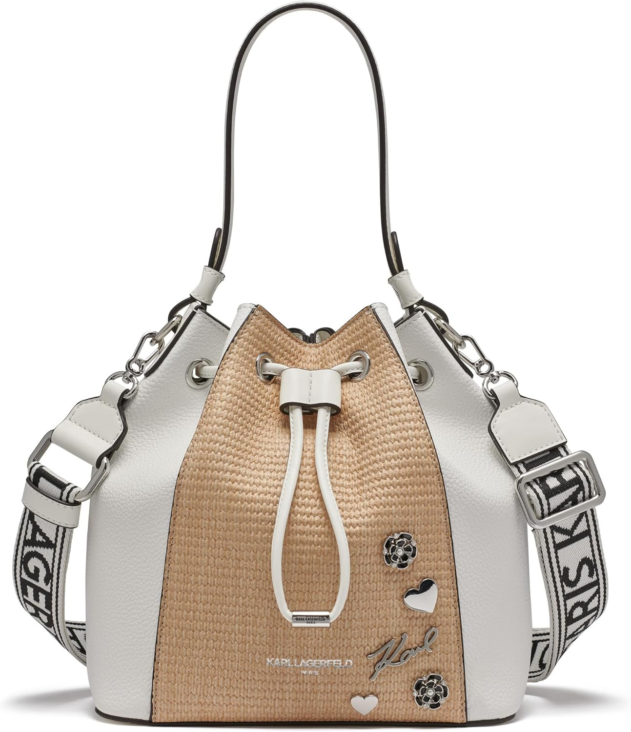 KARL LAGERFELD Women's Adele Bucket Bag Handbag | Amazon (US)