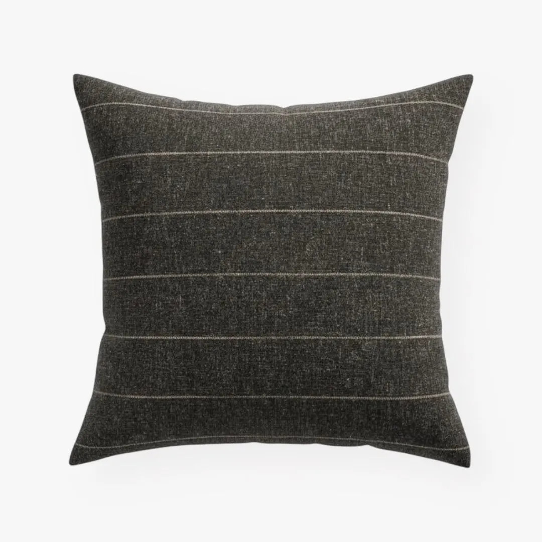 Black Striped Pillow Cover Modern Farmhouse Linen Throw Pillow Case Decorative Sofa Bed Cushion A... | Etsy (US)