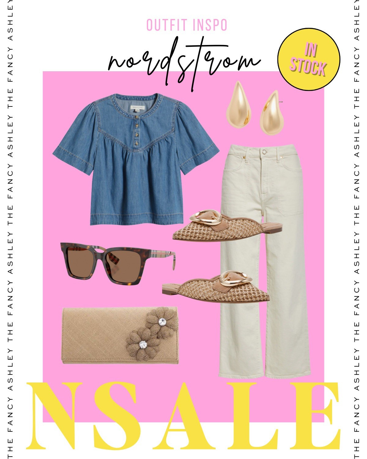 LOVING this Nordstrom Anniversary Sale outfit—it's still in stock and it's SO good. The denim top + white jeans combo is perfection. Add the cutest clutch and those darling flats and you’ve got yourself the best summer-to-fall look.

#LTKSeasonal #LTKStyleTip #LTKSaleAlert