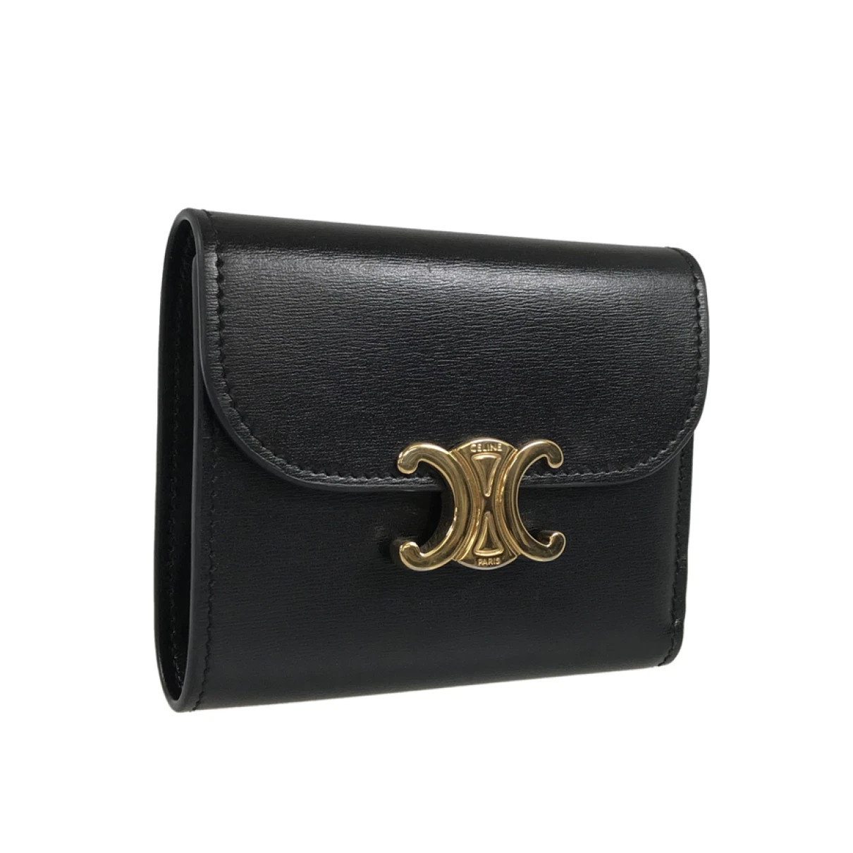 Celine Triomphe leather wallet | Vestiaire Collective (Global)