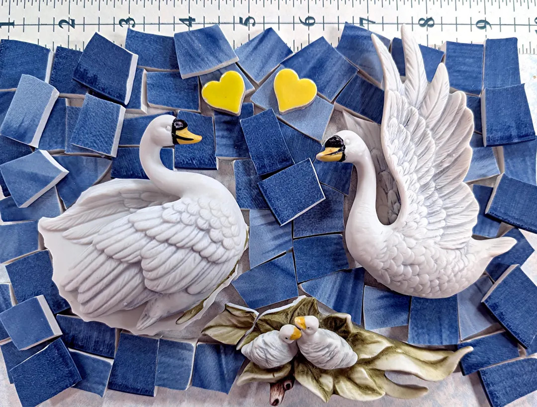 Swan River - hand cut Ceramic Mosaic Tiles | Etsy (US)