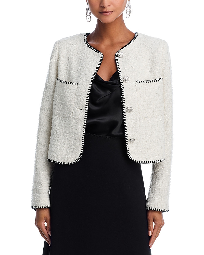 Aqua Tweed Whip Stitch Blazer - Exclusive | Bloomingdale's (US)