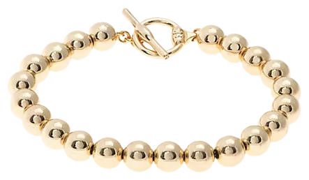 Lauren Ralph Lauren Gold-Tone Bead Flex Bracelet | Belk
