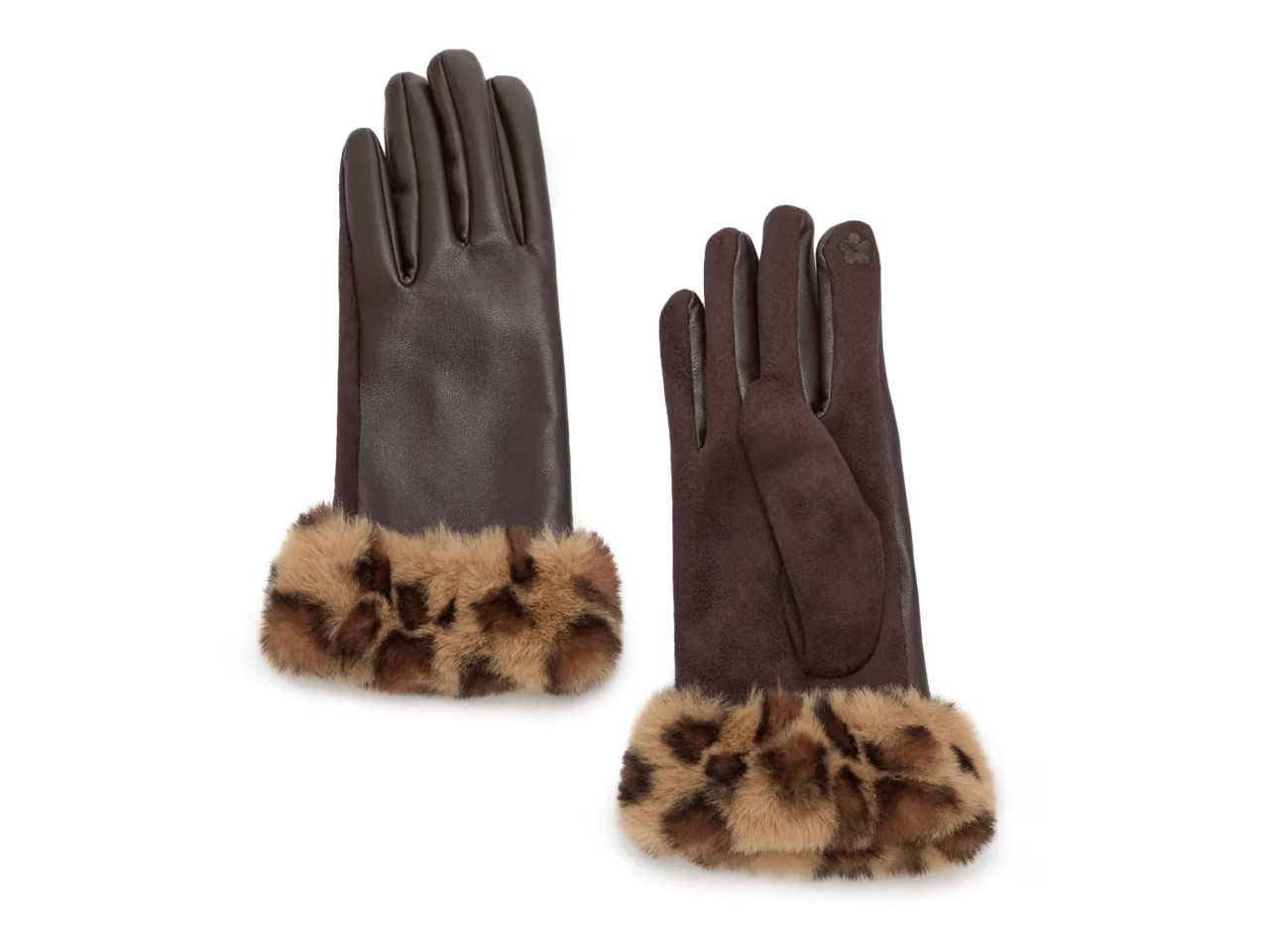 Kelly & Katie Faux Fur Trim Touch Screen Gloves - Free Shipping | DSW | DSW