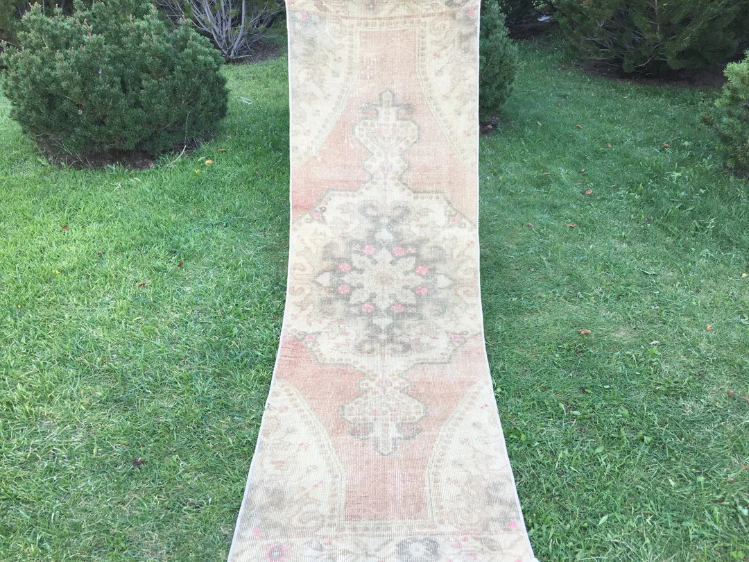 Bohemian Kitchen Rug Runner Vintage Short Runner Turkish - Etsy | Etsy (US)