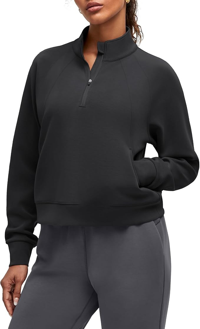 G4Free Smoofit Modal Soft Women's Sweatshirts Half-Zip Pullover Mock Neck Casual Tops with Pocket... | Amazon (US)