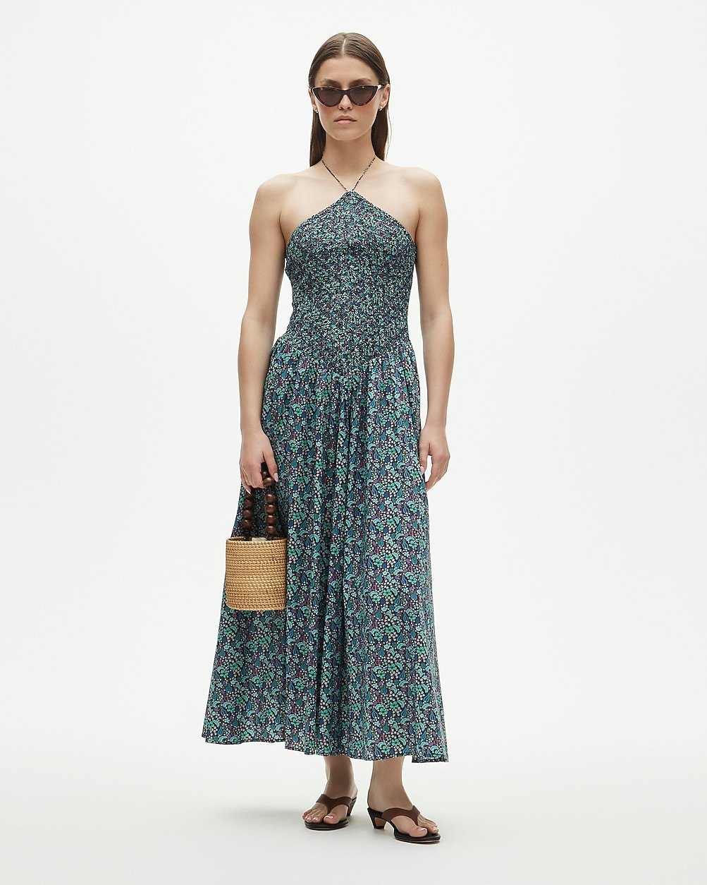 Smocked halter dress in Liberty® fabric | J. Crew US