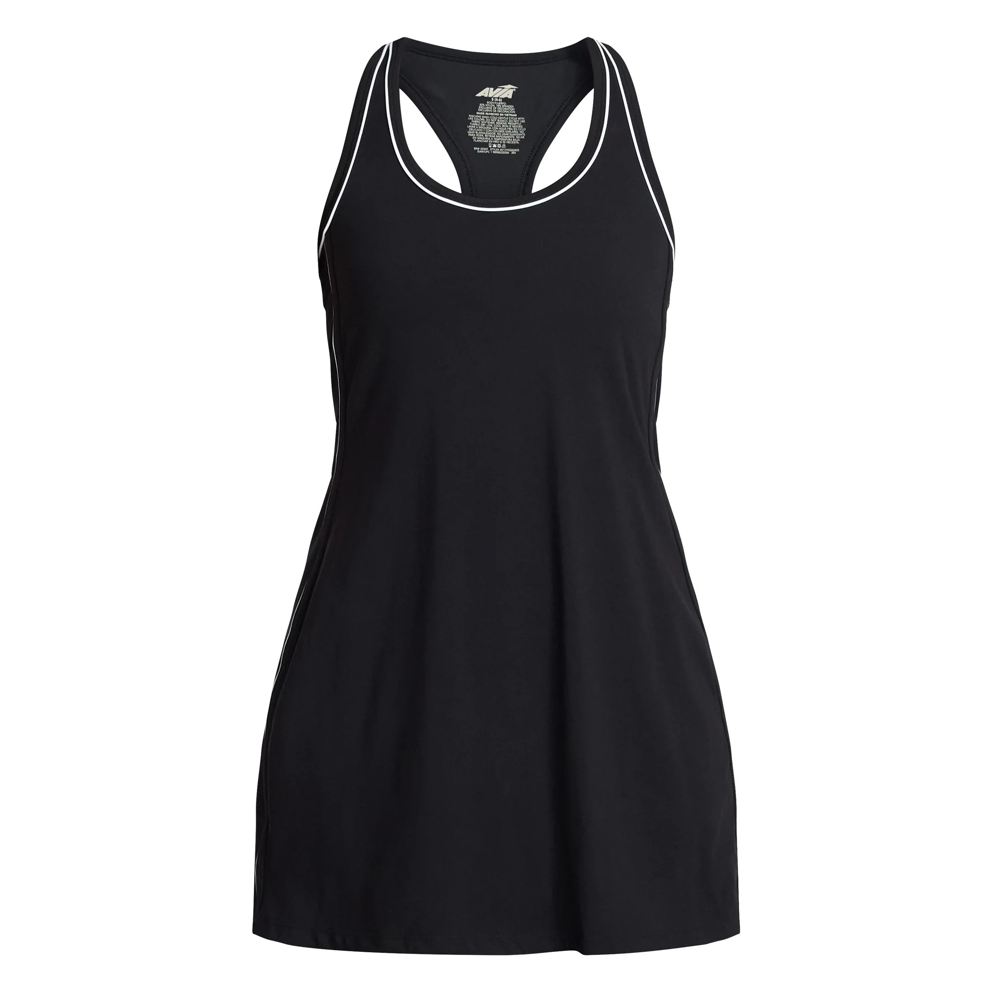 Avia Women's Piped Trim Active Dress, Sizes XS-4X - Walmart.com | Walmart (US)