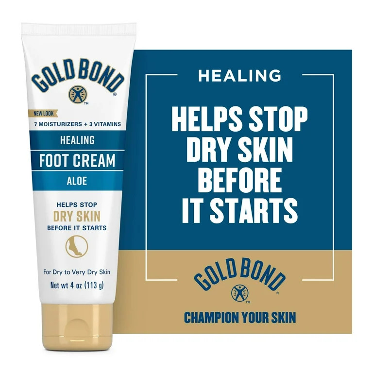 Gold Bond Healing Hydrating Foot Cream for Dry Feet & Skin 4oz - Walmart.com | Walmart (US)
