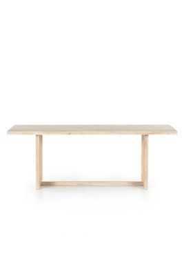 Clarita 84" Rectangular Wood Dining Table | Anthropologie (US)