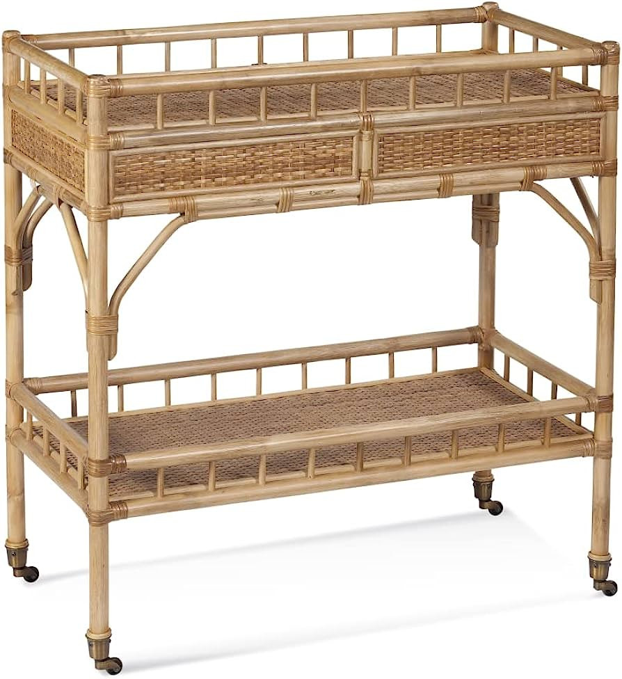 Bassett Miror Co Inc 8590-LR-471 Seaview Bar Cart Natural | Amazon (US)