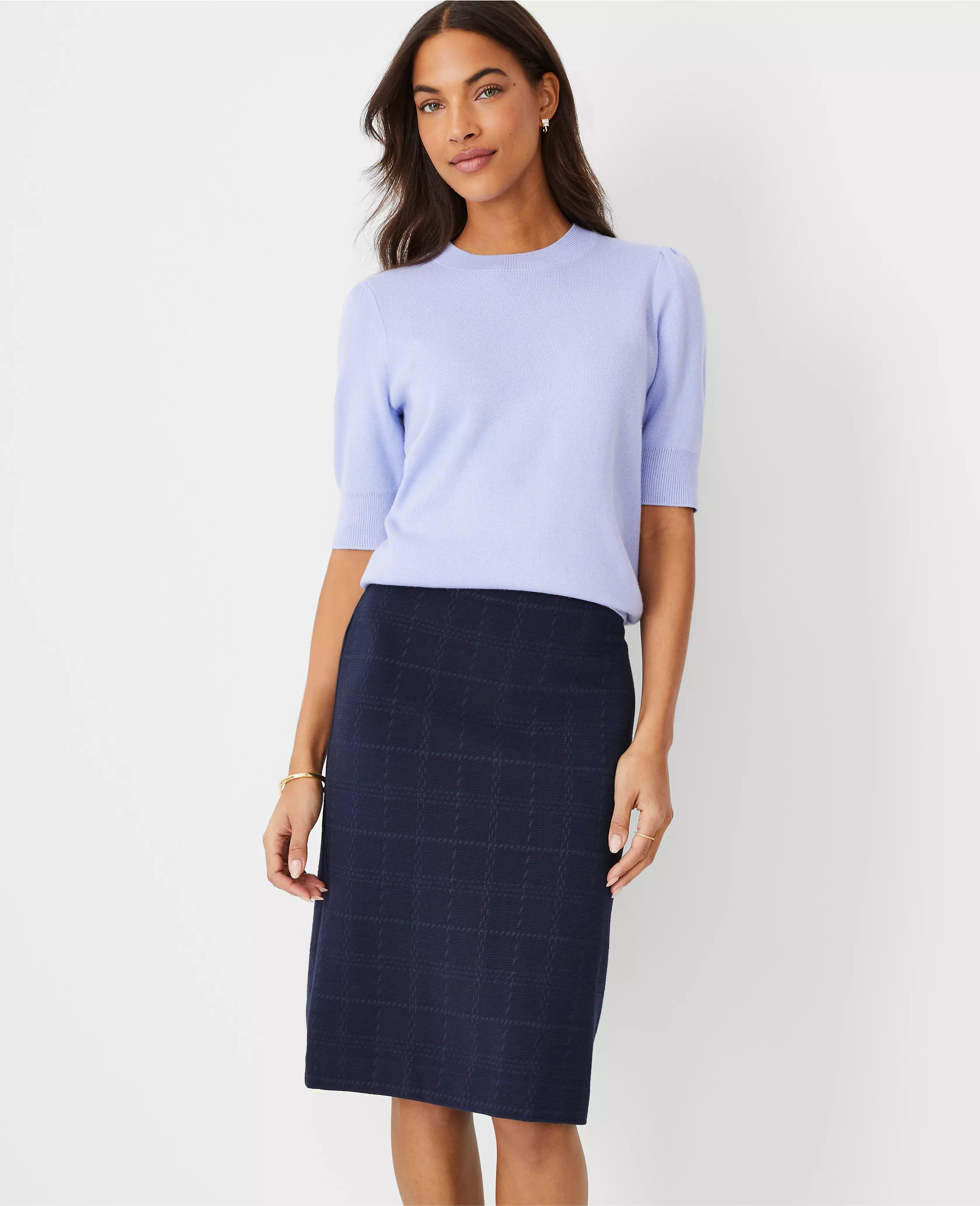 Puff Sleeve Sweater Tee | Ann Taylor (US)