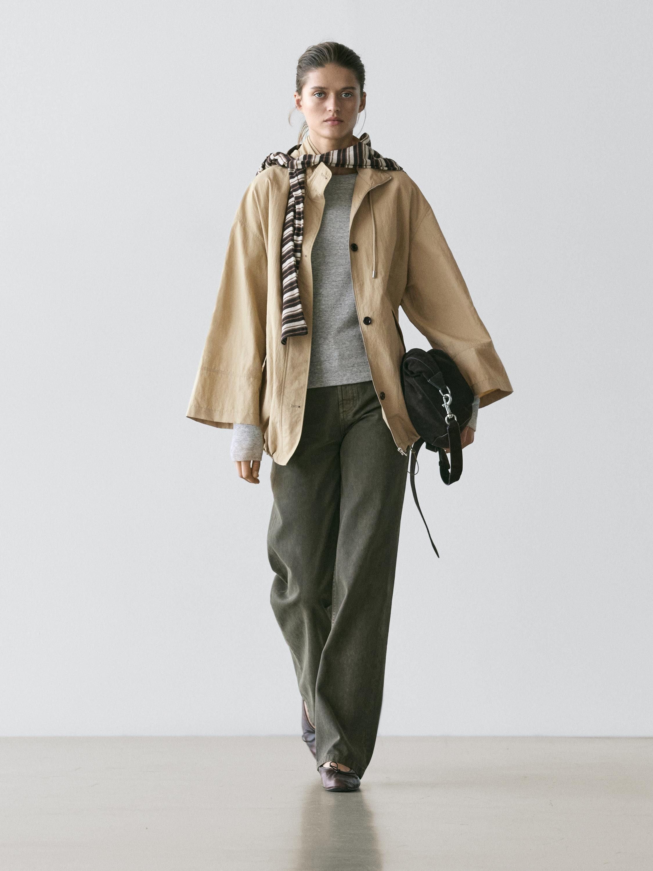 Puff parka with hood detail | Massimo Dutti UK