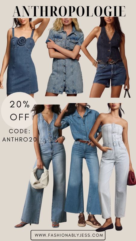 Cute Denim outfits from Anthropologie I’m definitely wearing this summer! Cute summer outfits now 20% off with code ANTHRO20

#LTKStyleTip #LTKSaleAlert #LTKOver40