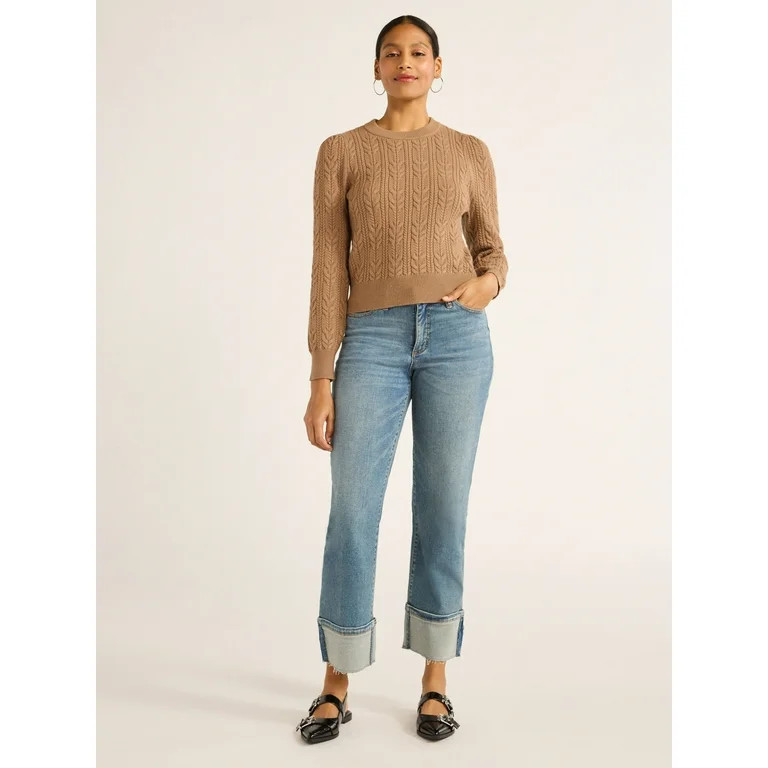 WOMAN'S SP CBL CREW NECK SWEATER | Walmart (US)