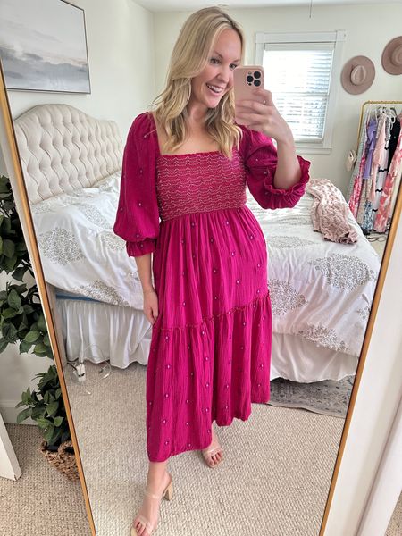 Embroidered maxi from Amazon! There’s so many different colors available but of course my favorite is this pink option 💕 

#LTKmidsize #LTKstyletip #LTKworkwear
