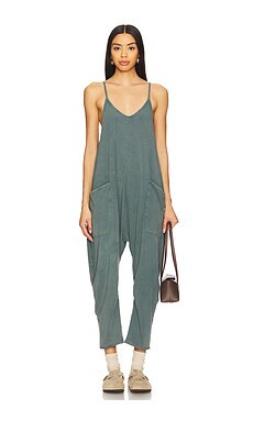 Free People x FP Movement Hot Shot Onesie in Midnight Jade from Revolve.com | Revolve Clothing (Global)