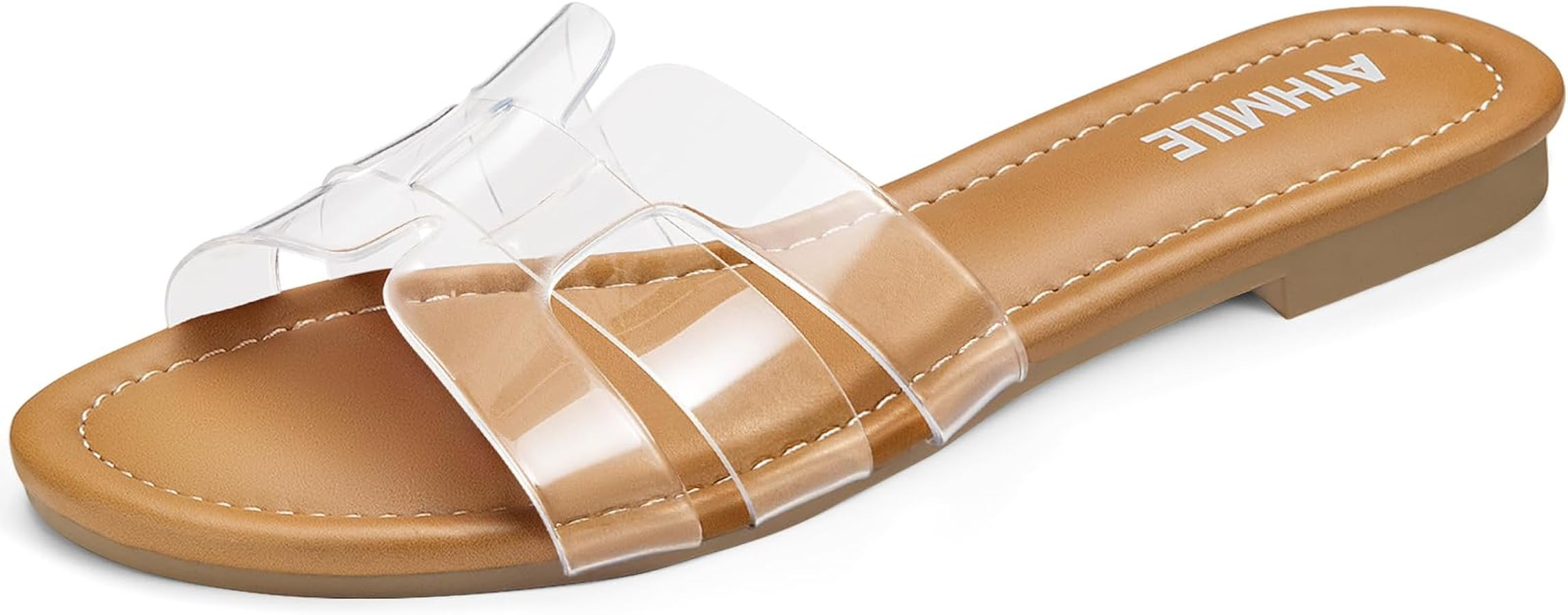 ATHMILE Sandals for Women 2025 Vacation Womens Sandals Dressy Summer Flats Sandals Women Slides f... | Amazon (US)