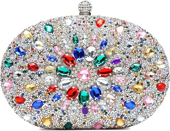 Women's Evening Bags Sparkly Rhinestone Clutch Purses Luxury Handbags | Sparkly, Rhinestone, Luxu... | Amazon (US)