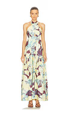 A.L.C. Veronica Dress in Carob & Chardonnay from Revolve.com | Revolve Clothing (Global)