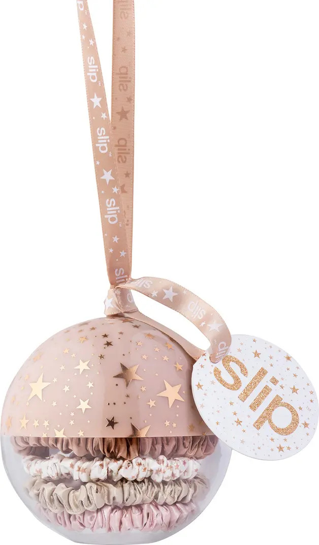 slip Pure Silk Skinny Hair Tie Nightlife Holiday Bauble | Nordstrom | Nordstrom