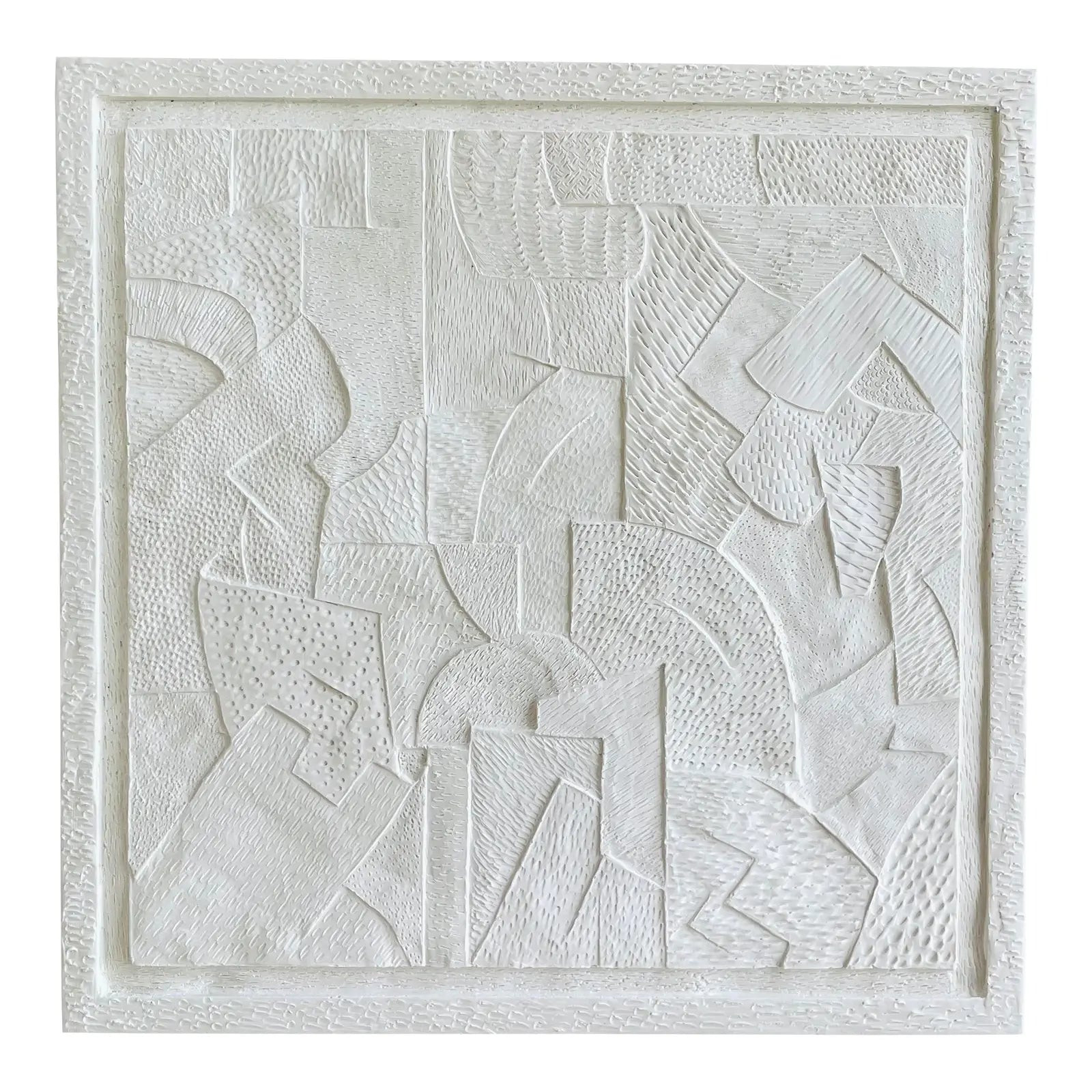 Cubist Relief Plaster Painting
 – Paloma and Co. | Paloma & Co.