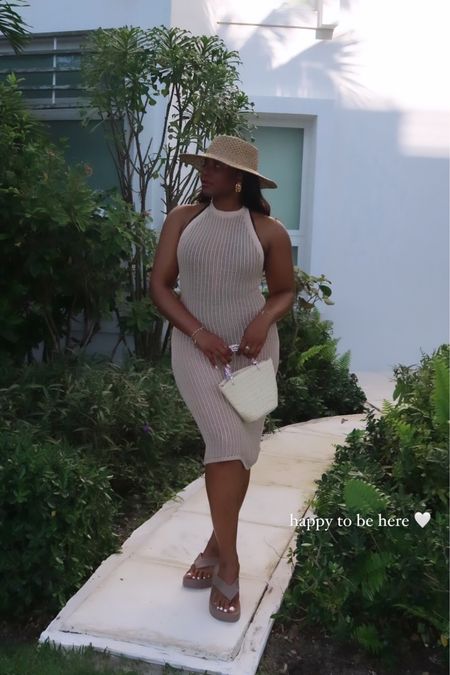Chic vacation outfit idea! This is perfect for your next beach getaway or music festival. Wearing DSW - straw hat, crochet cover up dress, croc slides, straw handbag 

#dsw #vacation #resortwear #beach #travel #ootn

#LTKtravel #LTKSeasonal #LTKFestival