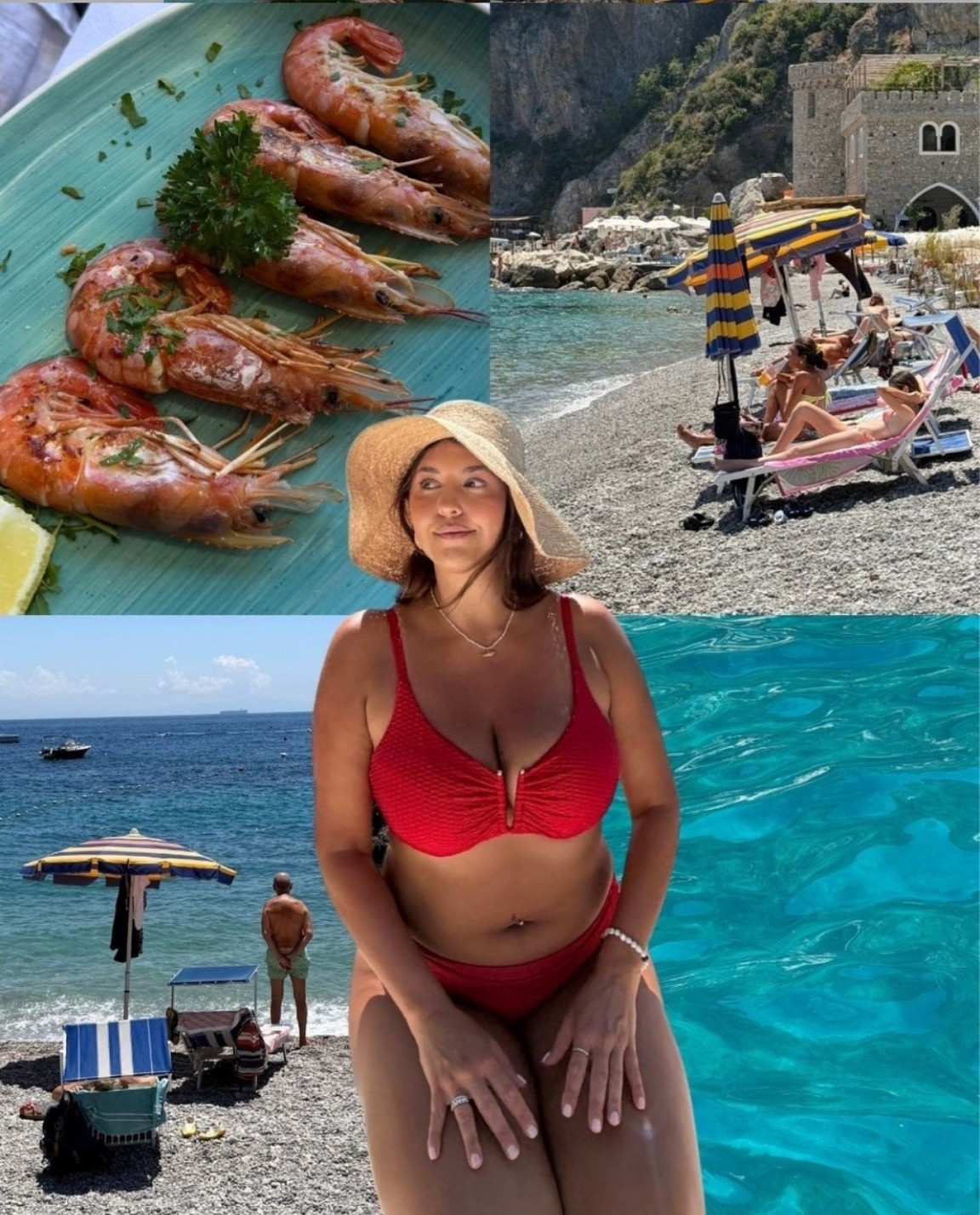 Amalfi Coast swim diary ❤️🌊

red swimsuit, Amazon swimsuit, Amazon swimwear, Amalfi Coast, Italy vacation, beach day, European summer, vacation outfit, midsize style, swimwear, beach vacation, straw sun hat, coastal style, summer travel, resort wear, Mediterranean, travel diary, beach essentials, vacation look, LTKswim, LTKmidsize

#LTKMidsize #LTKTravel #LTKSwim